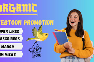 promote your webtoon, manga, tapas, webcomic to a targeted audience organically
