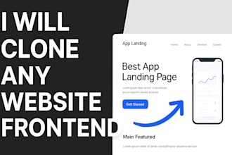 clone, redesign, or replicate any website frontend
