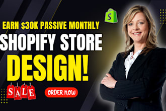 build shopify store, design redesign shopify dropshipping store, shopify website