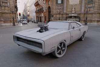 optimize realistic 3d car model, 3d car interior design, assetto corsa
