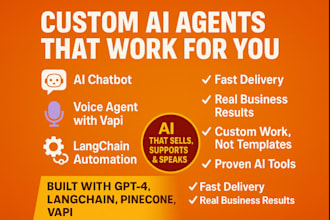 build ai agent, ai cold calling agent, ai chatbot, ai voice with vapi, langchain