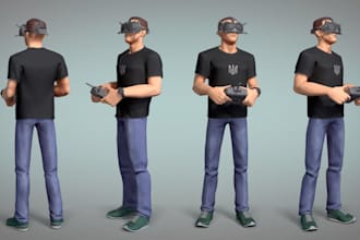 vrml daz3d character,3d animaze nft to 3d,ue5 3d model,lifelike3d,stylized model