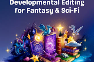 provide in depth development editing for your fantasy and science fiction novel