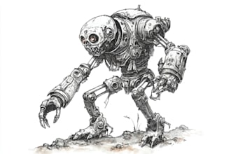 paint warhammer themed illustration