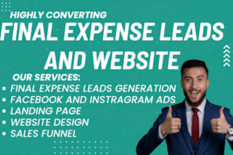 generate final expense leads final expense landing page final expense website
