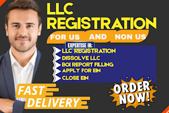 register US llc, dissolve llc, amend llc, apply for ein, close ein, boi report