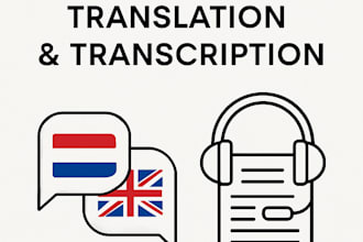 transcribe or translate your dutch video or text into english and vice versa