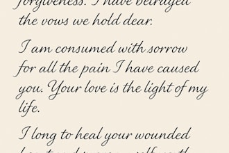 write you a love letter or apology letter