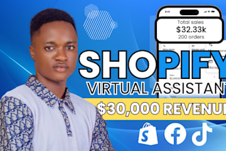 be your shopify virtual assistant, shopify store manager to boost shopify sales