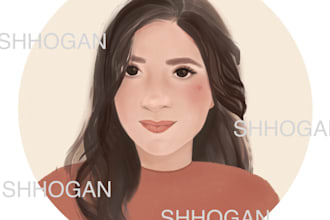 create a custom avatar portrait digital illustration