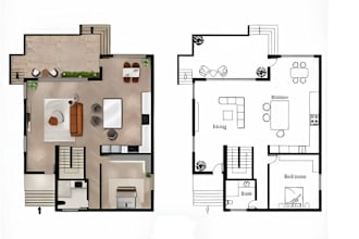 design architecture or structure 2d floor plan