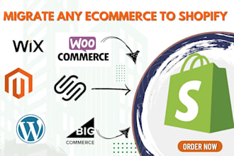 migrate wordpress to shopify, wix woocommerce website migration, shopify website