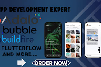 develop bubble adalo bubble io website saas mvp mobile ios andriod web app