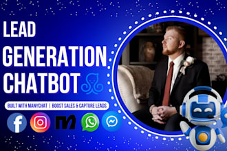manychat chatbot facebook messenger automation lead generation bot funnel setup