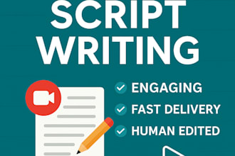 write engaging english video scripts for youtube or tiktok