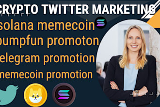 crypto twitter marketing , memecoin promotion to hit 20m investors and 100x sale