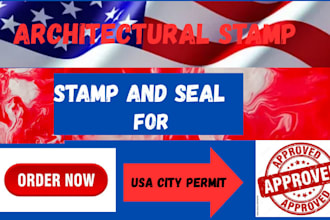 stamp, blueprint USA mep drawing, commercial architect autocad landscape design