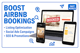boost airbnb listing airbnb marketing airbnb bookings airbnb seo promotion