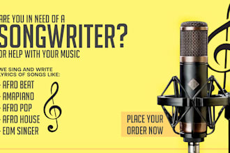 be vocalist, songwriter, lyrics writer, christian songs as country male singer