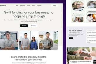 build loan website business loan website business loan landing page mca website