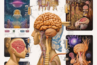 draw anatomy images and medical illustrations professionally