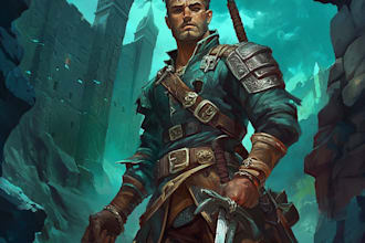 aw your fantasy dnd character illustration