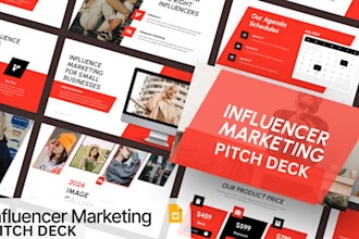 design influencer marketing pitch deck brand collab fundraising
