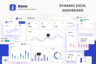 create dynamic excel and tableau dashboards with interactive visuals