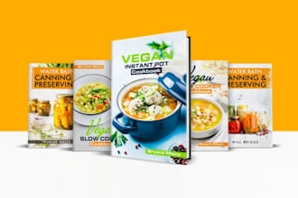 design professional cookbook covers for keto, vegan, or recipe books