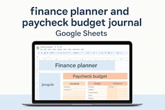 do finance planner, paycheck budget, google sheet, journal, budget spreadsheet