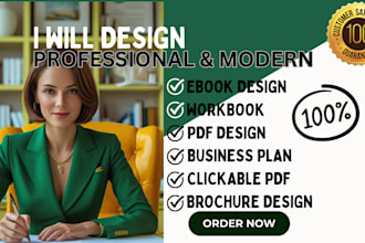 design a catalog, report, proposal, guide book, business plan