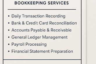 provide expert bookkeeping and accounting services for you