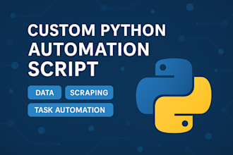 implement algorithms or write custom python scripts for your task