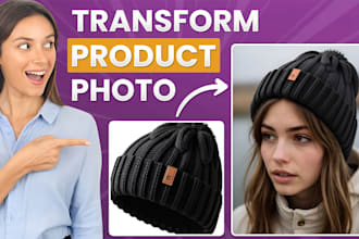 transform product photo into ai model lifestyle photography