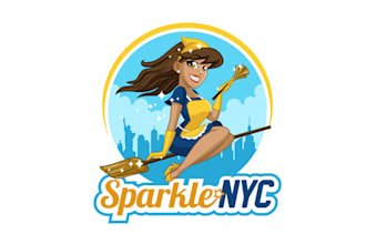 make awesome popular logo for NYC cleaning company