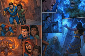 draw comic book page for graphic novel nsfw illustration storyboard comic book