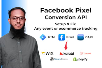 set up facebook pixel and conversion API for any website or ecommerce tracking