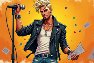 be your male custom singer, rapper, theme songs for rock, metal, country song