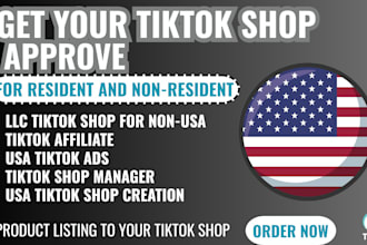 set up USA tiktok shop primary representative tiktok shop creation tiktok