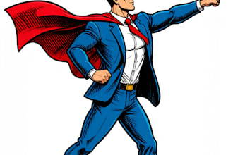 make your original superhero comic  arts