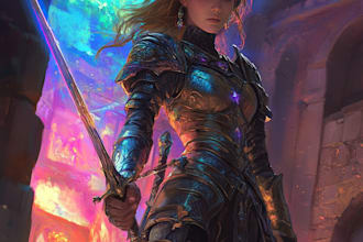 draw dnd character art and dnd character art