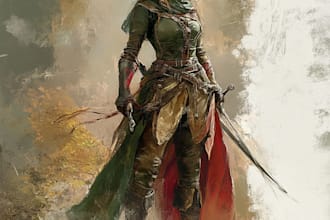 make a dnd character art and dnd character art