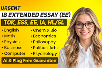 assist you with ib extended essay, internal assessment, hl and sl