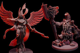 3d miniature sculpting warhammer 40k mini dnd figurine 3d print and paint