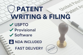 write, search, and file a uspto patent application for your idea or invention