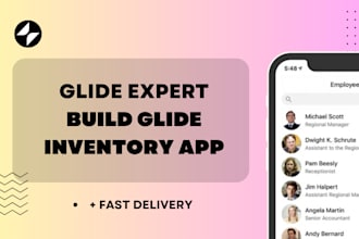 build glide inventory management app, custom app, project management software