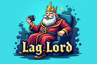 design awesome santa king mascot logo for you just in 12 hours