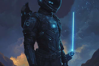 create sci fi illustration for you