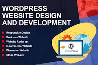 build responsive wordpress website design and web design