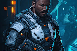 make spaceship, sci fi illustration and sci fi art